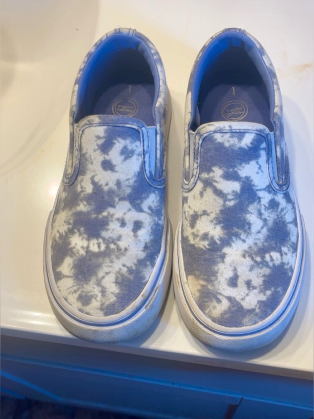 Kids Tie Dye Slip-On Shoes LITTLE KIDS SIZE 1